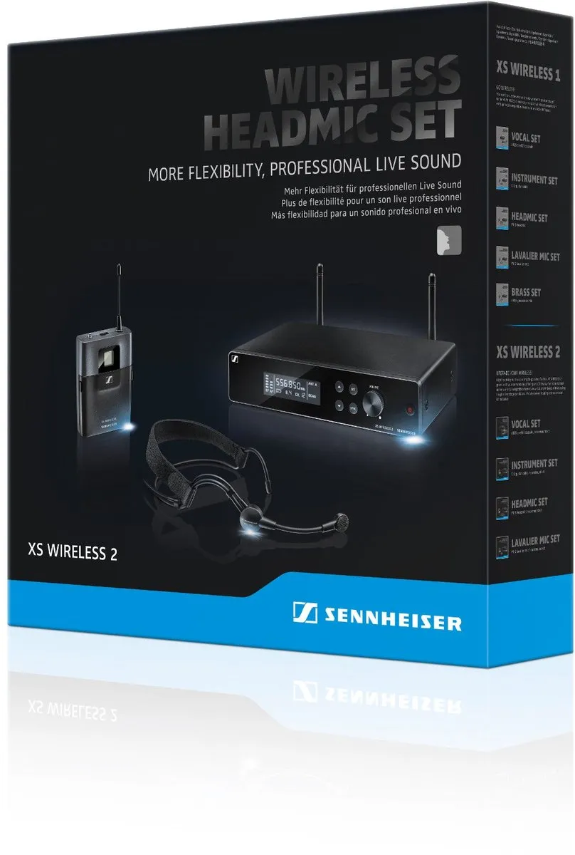 Sennheiser XSW 2-ME3-A Headset Set - Draadloos