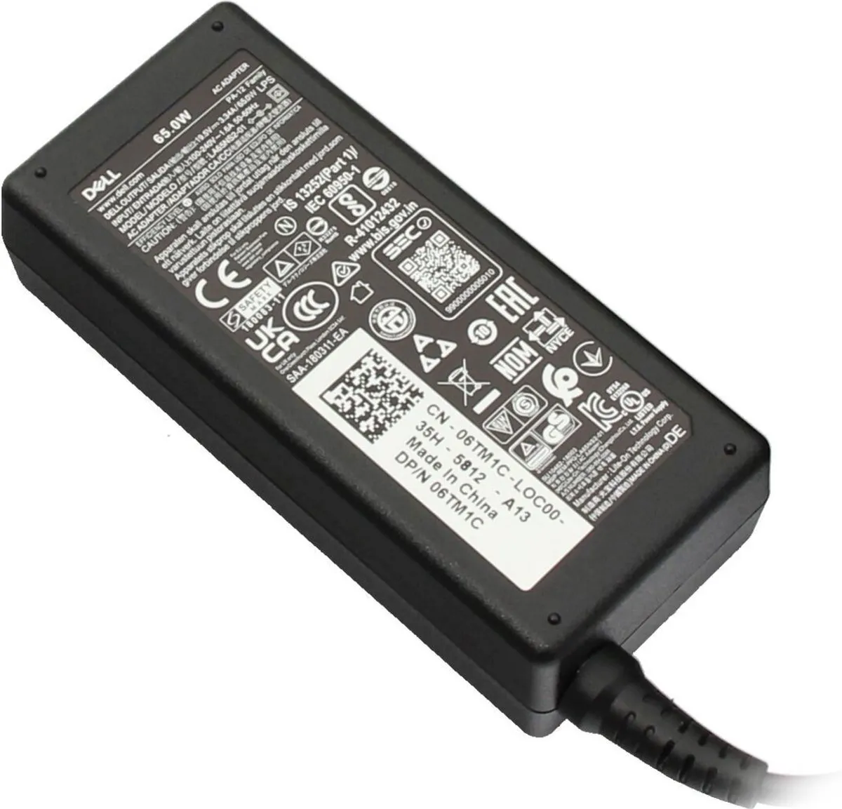 Dell 0928G4 Oplader 65W - Zwart