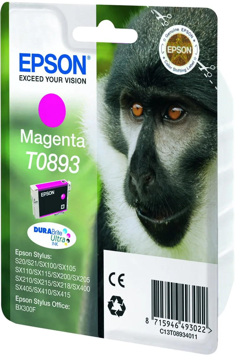 Epson T0893 Magenta DURABrite Ultra Ink