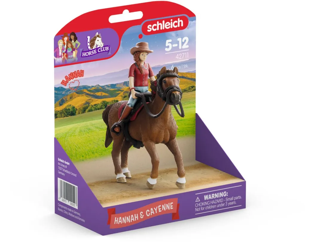 Schleich Horse Club Hannah & Cayenne 42711 - Multikleur