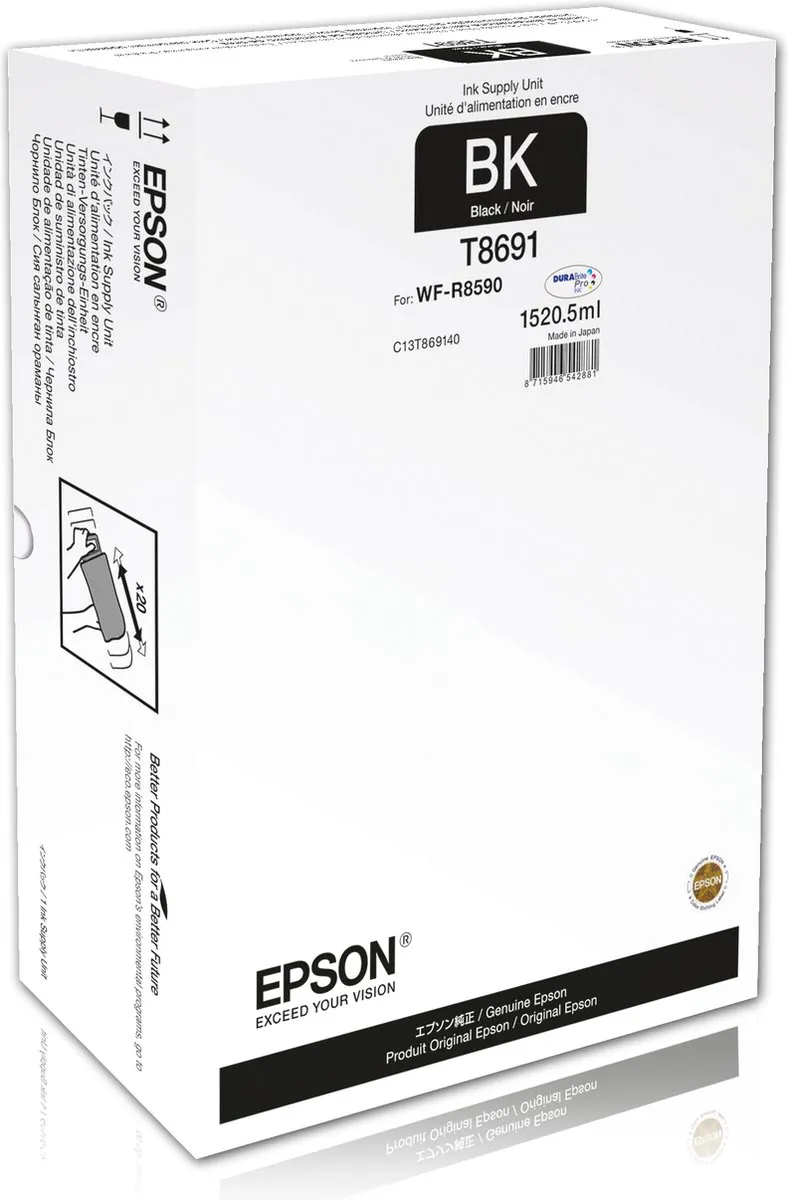 Epson WF-R8590 Black XXL C13T869140 - 75.000 pagina's