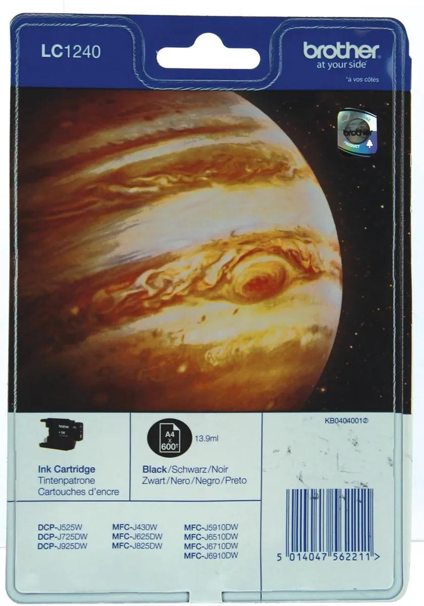 Brother LC-1240BKBP Inktcartridge - Zwart