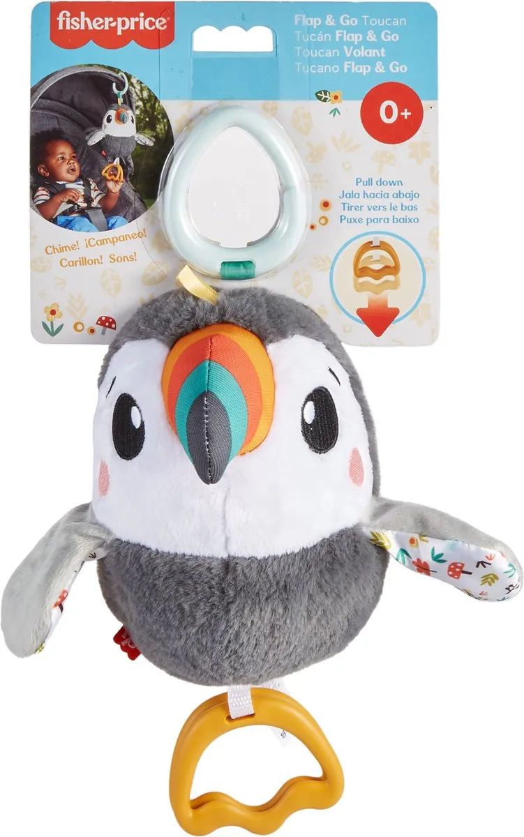 Fisher Price Fladder En Vlieg Toekan - Grijs/Wit