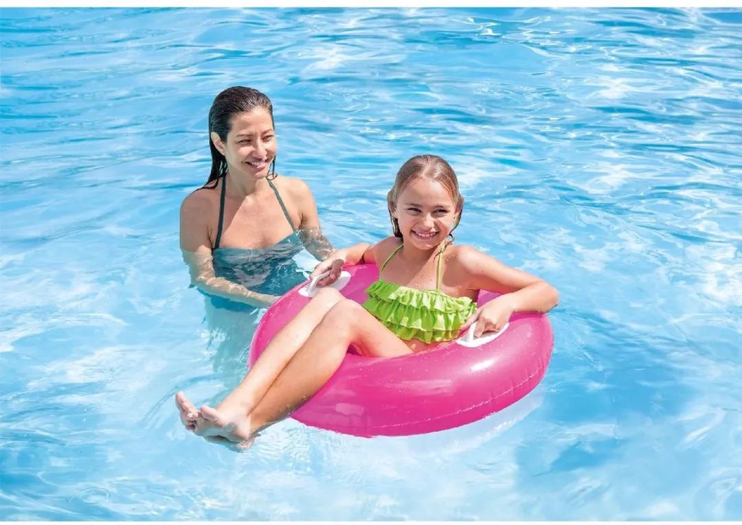 Intex Roze Zwemring Hi-Gloss 76cm - Luchtbed
