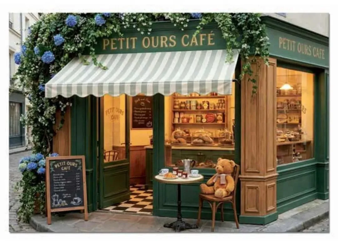 Educa Little Bear Café 1000 Stuks Puzzel - Multicolor