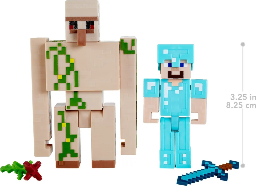 Mattel Minecraft Create-A-Block Box - Figuren 8cm - Willekeurig Model