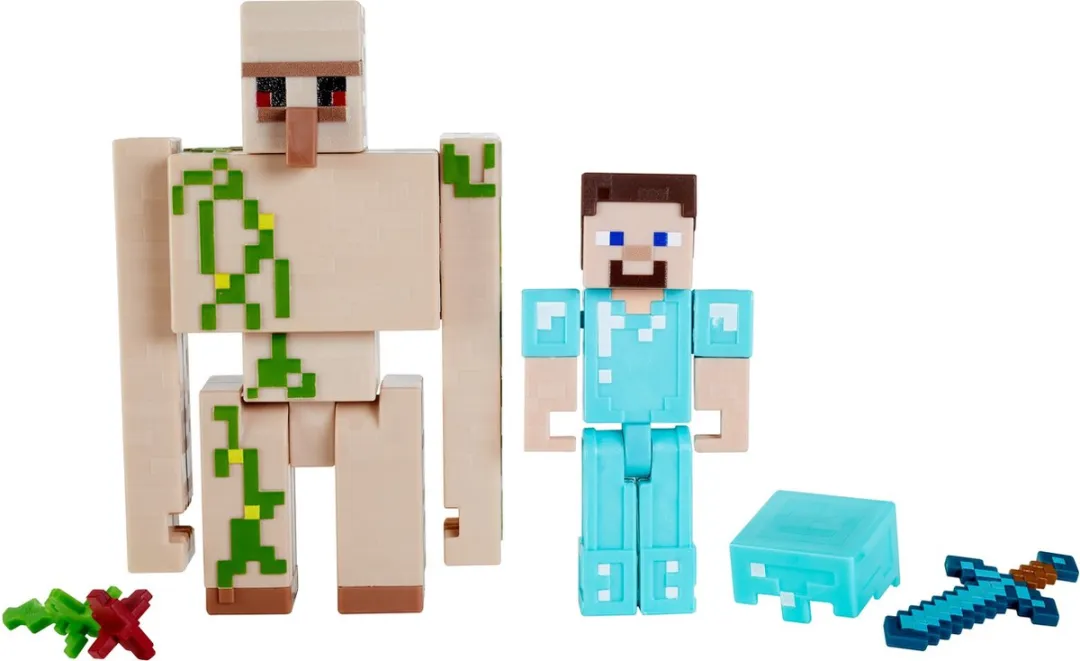 Mattel Minecraft Create-A-Block Box - Figuren 8cm - Willekeurig Model
