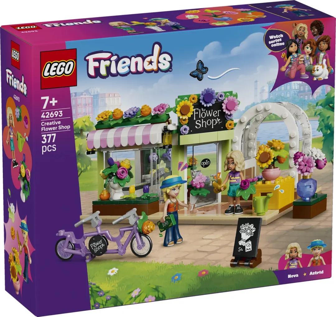 LEGO Friends Creatieve Bloemenwinkel 42693 - 377 Stukken
