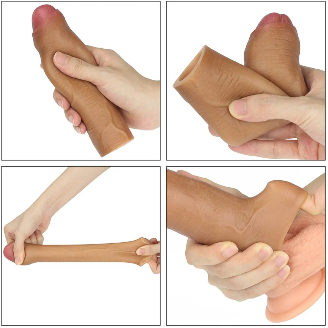 Lovetoy Nature Silicone Extender 1 inch - Beige