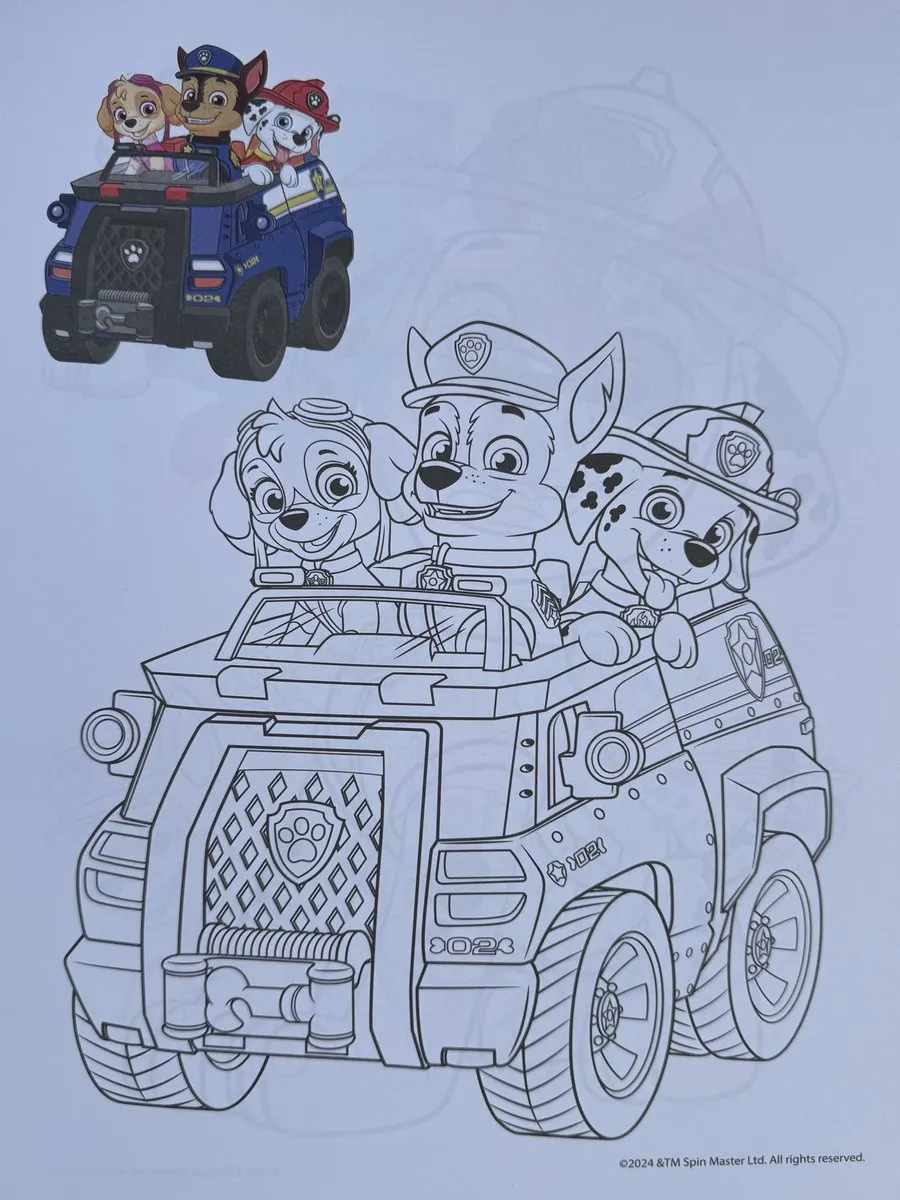 Nickelodeon Paw Patrol Kleurboek - 34 Pagina's - 2 Stickers - Blauw