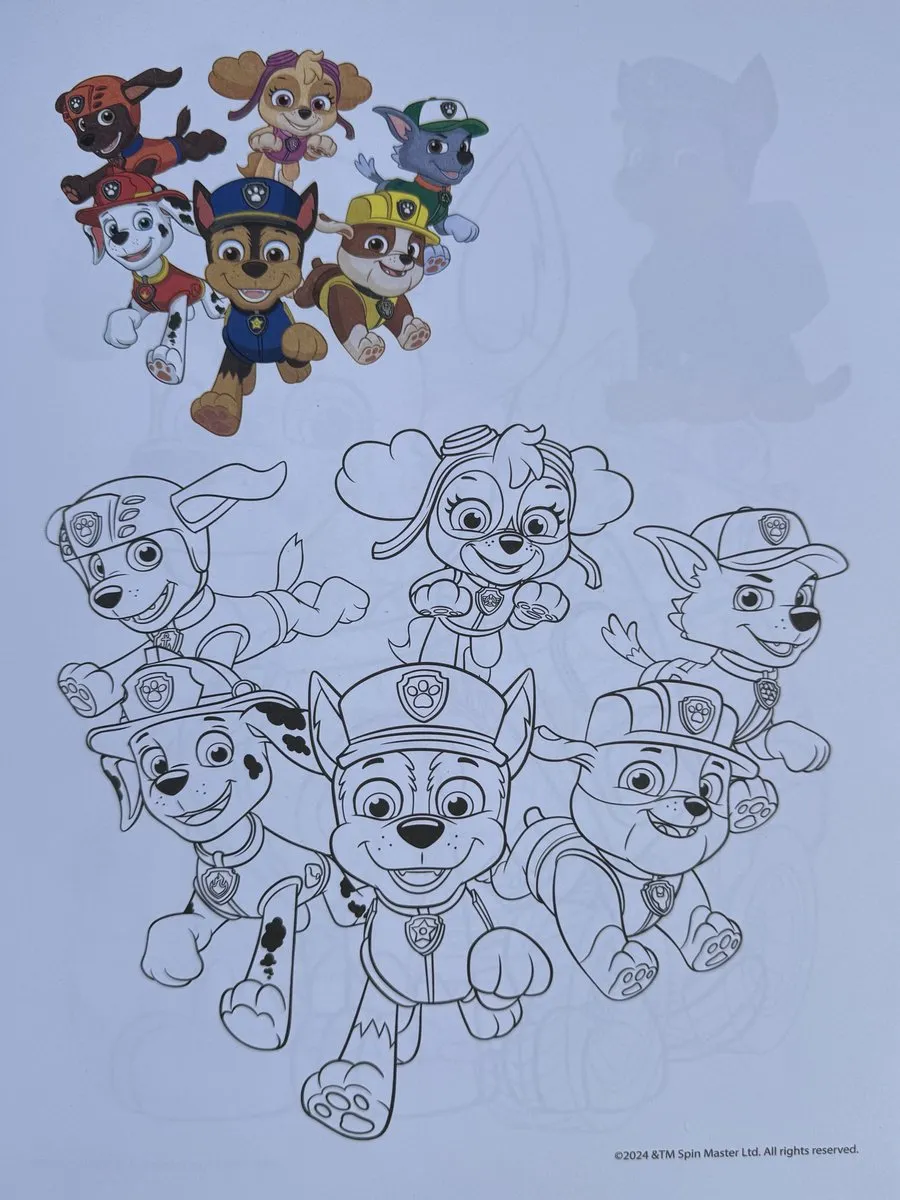 Nickelodeon Paw Patrol Kleurboek - 34 Pagina's - 2 Stickers - Blauw - afbeelding 6 van 6