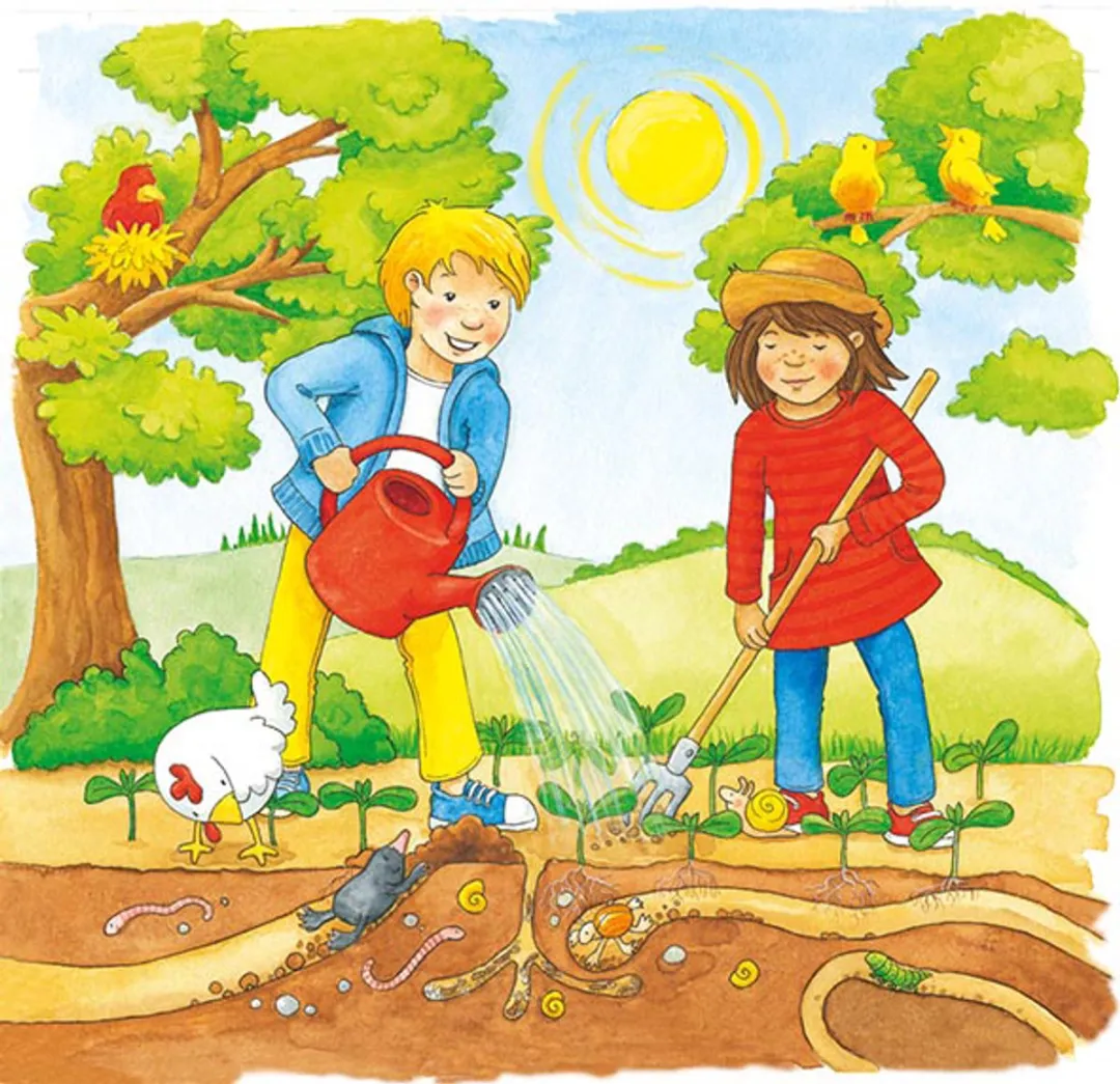 Goki Puzzel Zonnebloemveld - 35 Stuks - Multi