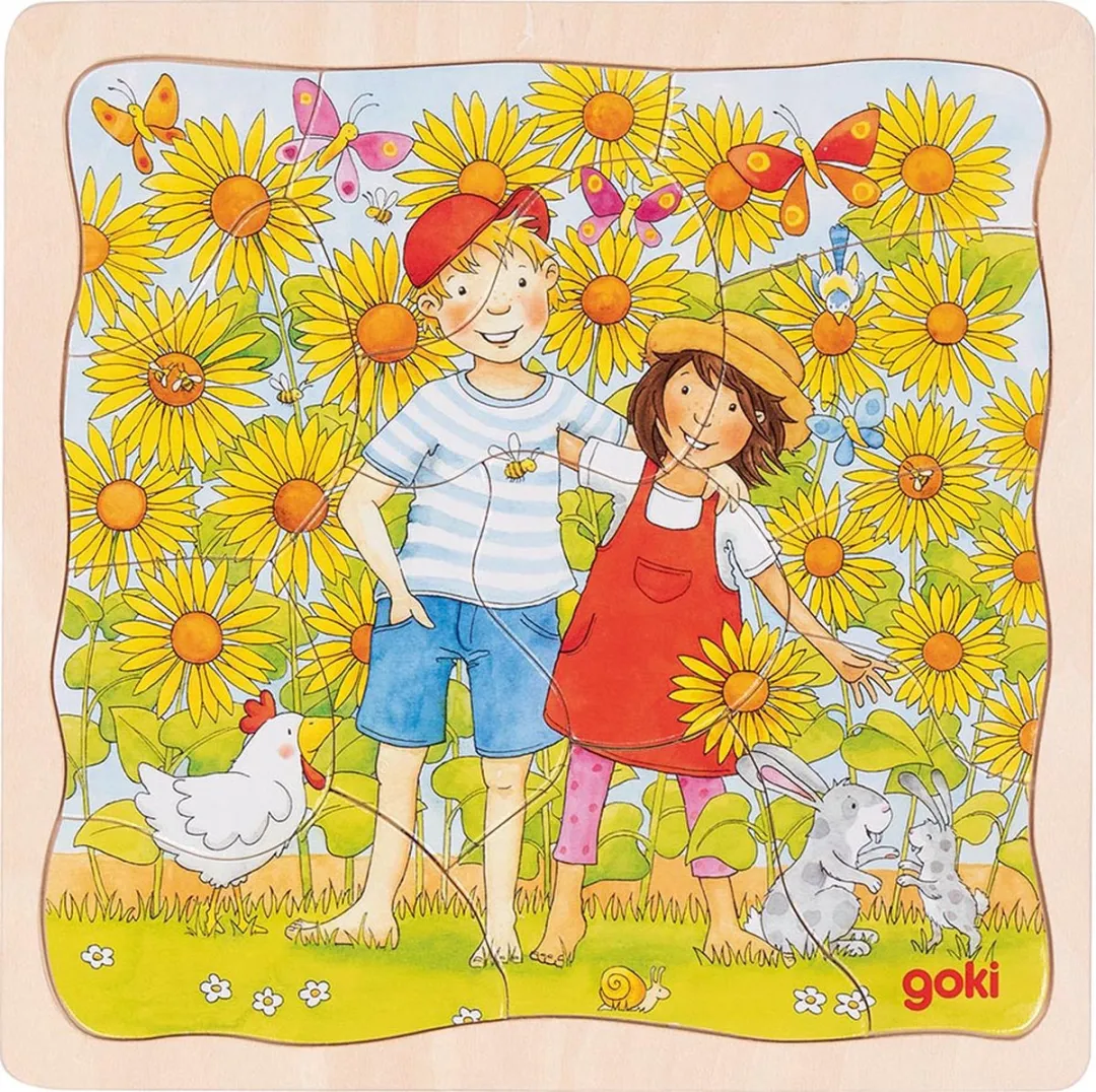 Goki Puzzel Zonnebloemveld