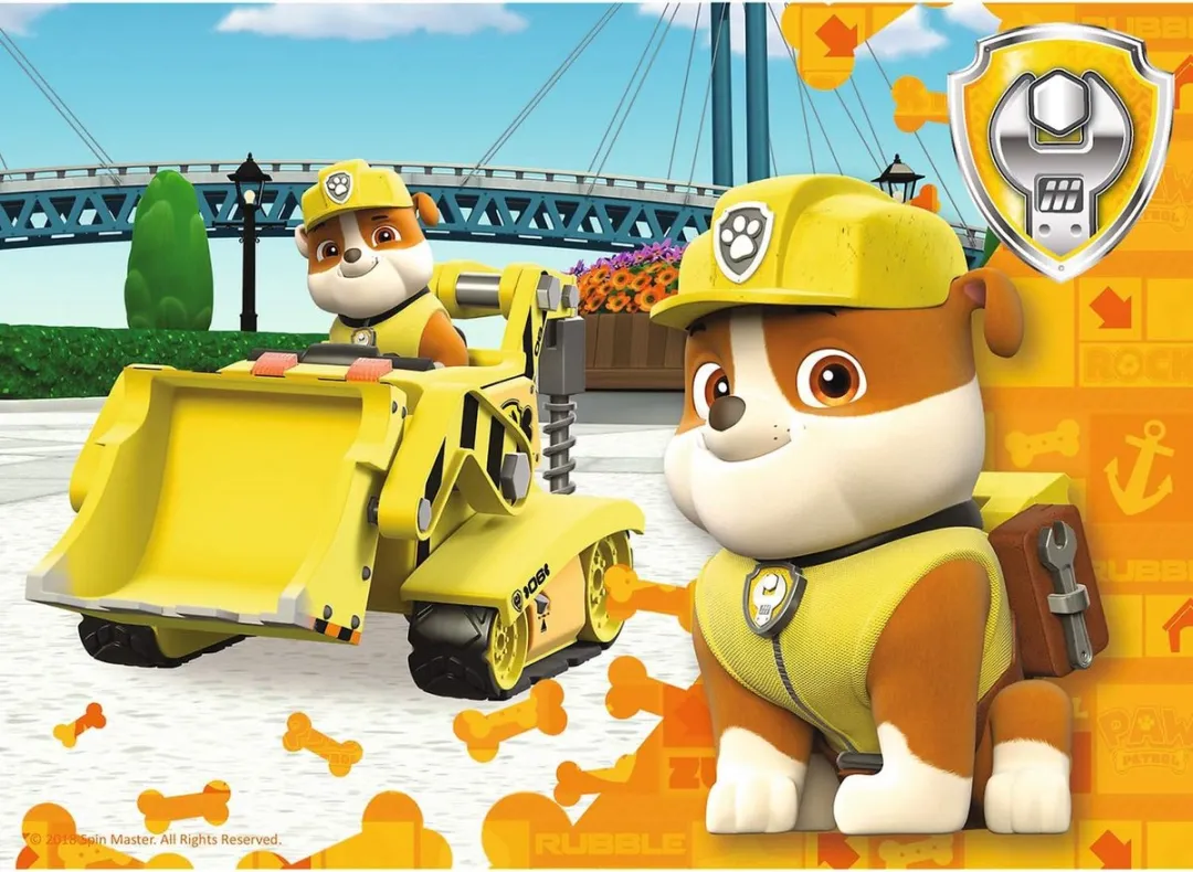 Trefl Paw Patrol Rumble Puzzel 20 Stuks - Rood/Blauw