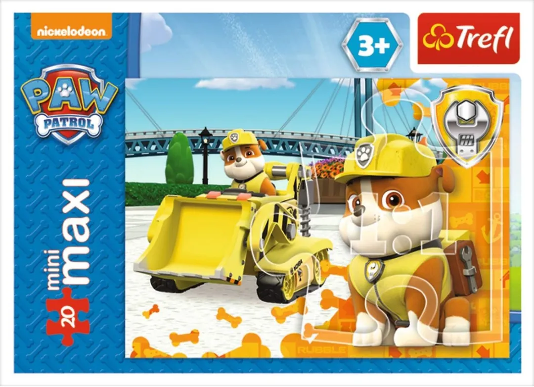 Trefl Paw Patrol Rumble Puzzel 20 Stuks - Rood/Blauw