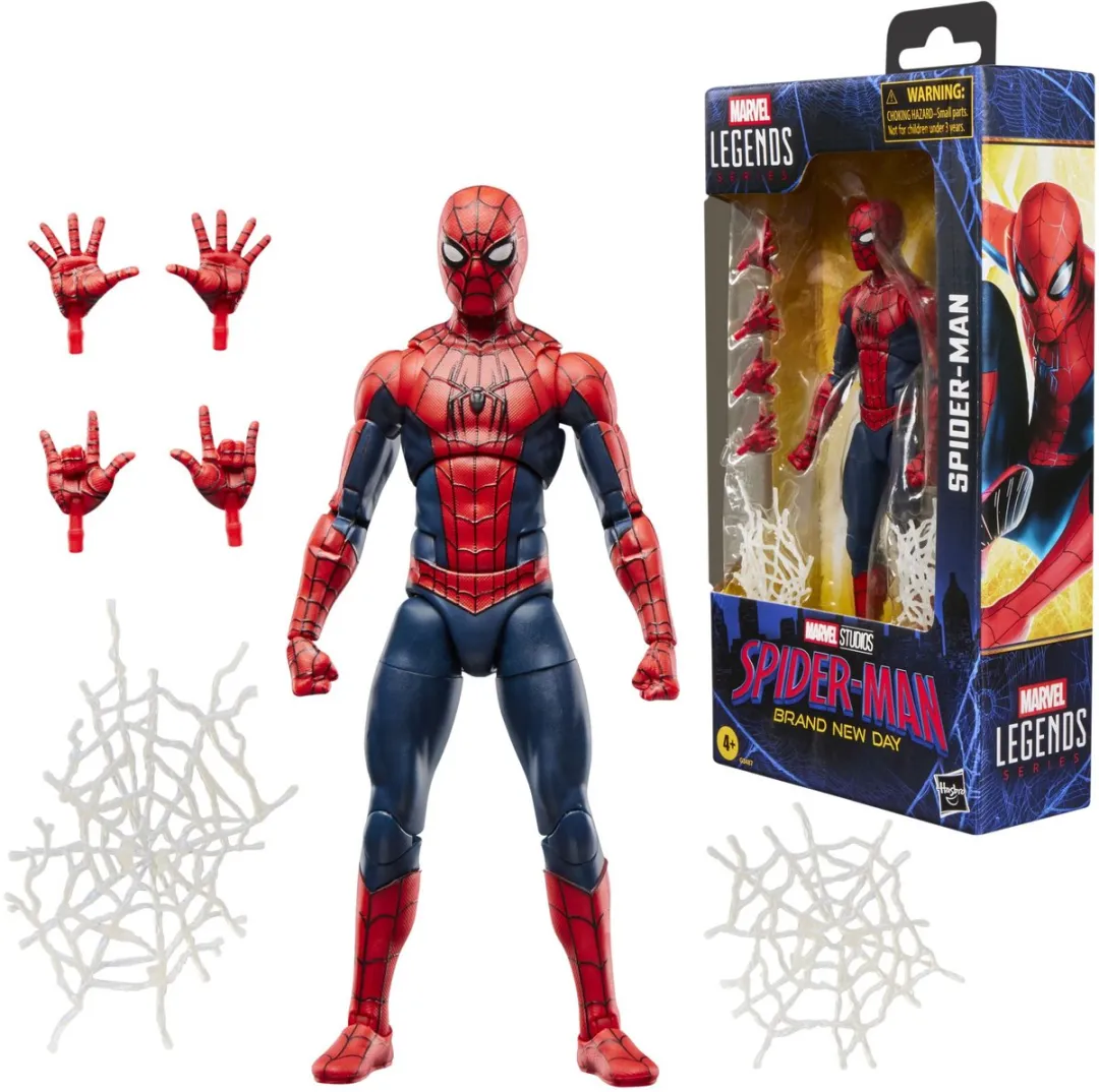 Hasbro Marvel Legends Series Spider-Man Brand New Day G3487 Actiefiguur 15cm - Blauw/Rood