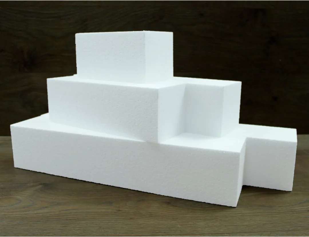 Bellatio Design Piepschuim Baksteen 40x10x10cm Wit