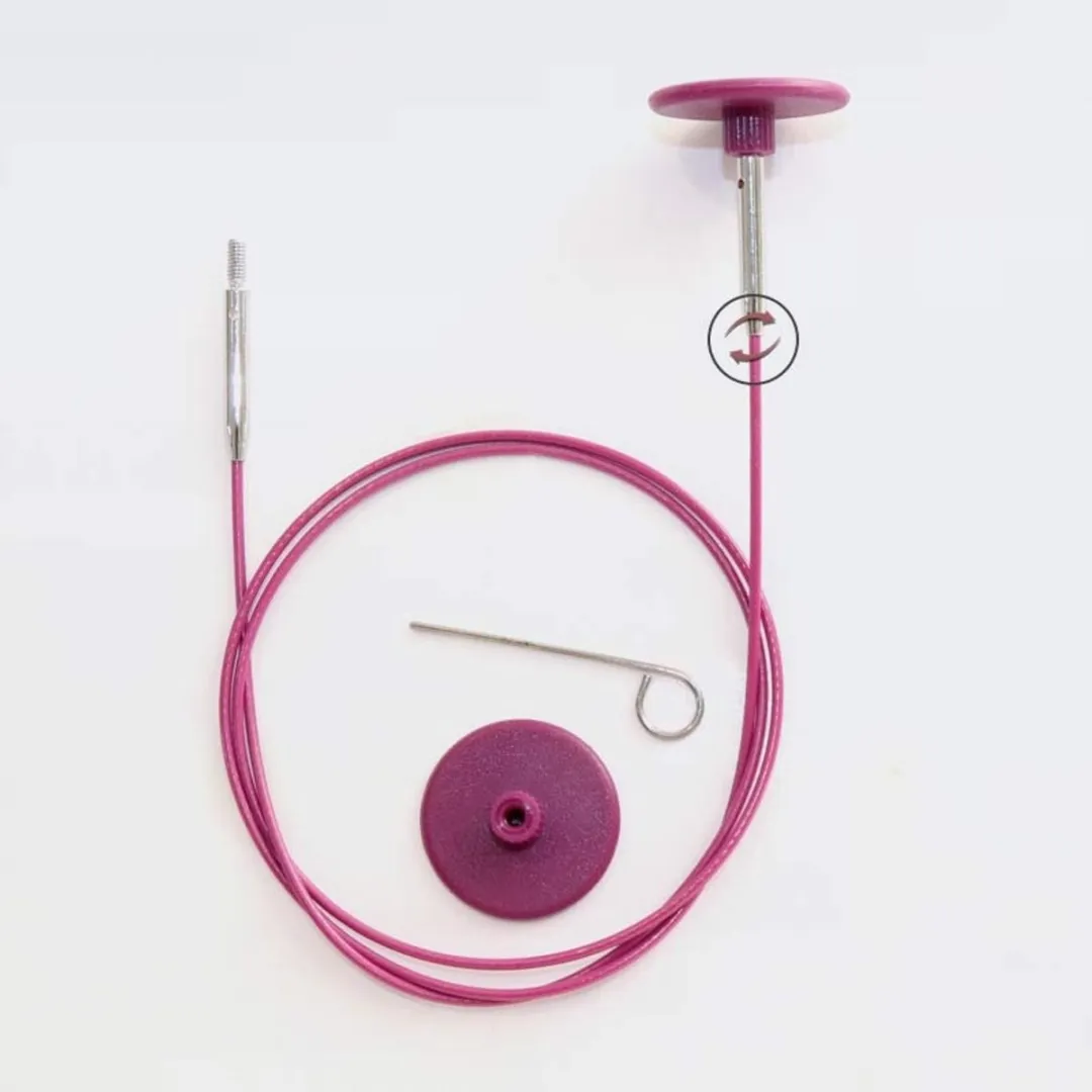 KnitPro Verwisselbare Snoeren 100cm - Paars