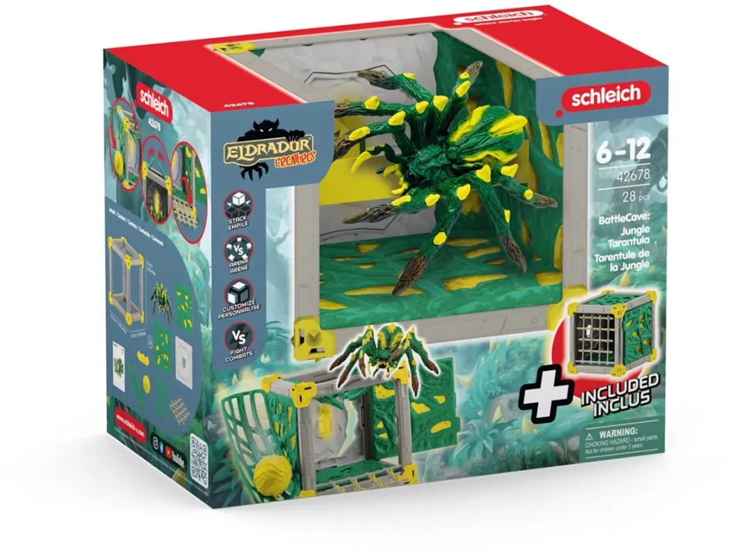 Schleich Eldrador Creatures BattleCave Jungle Tarantula 42678