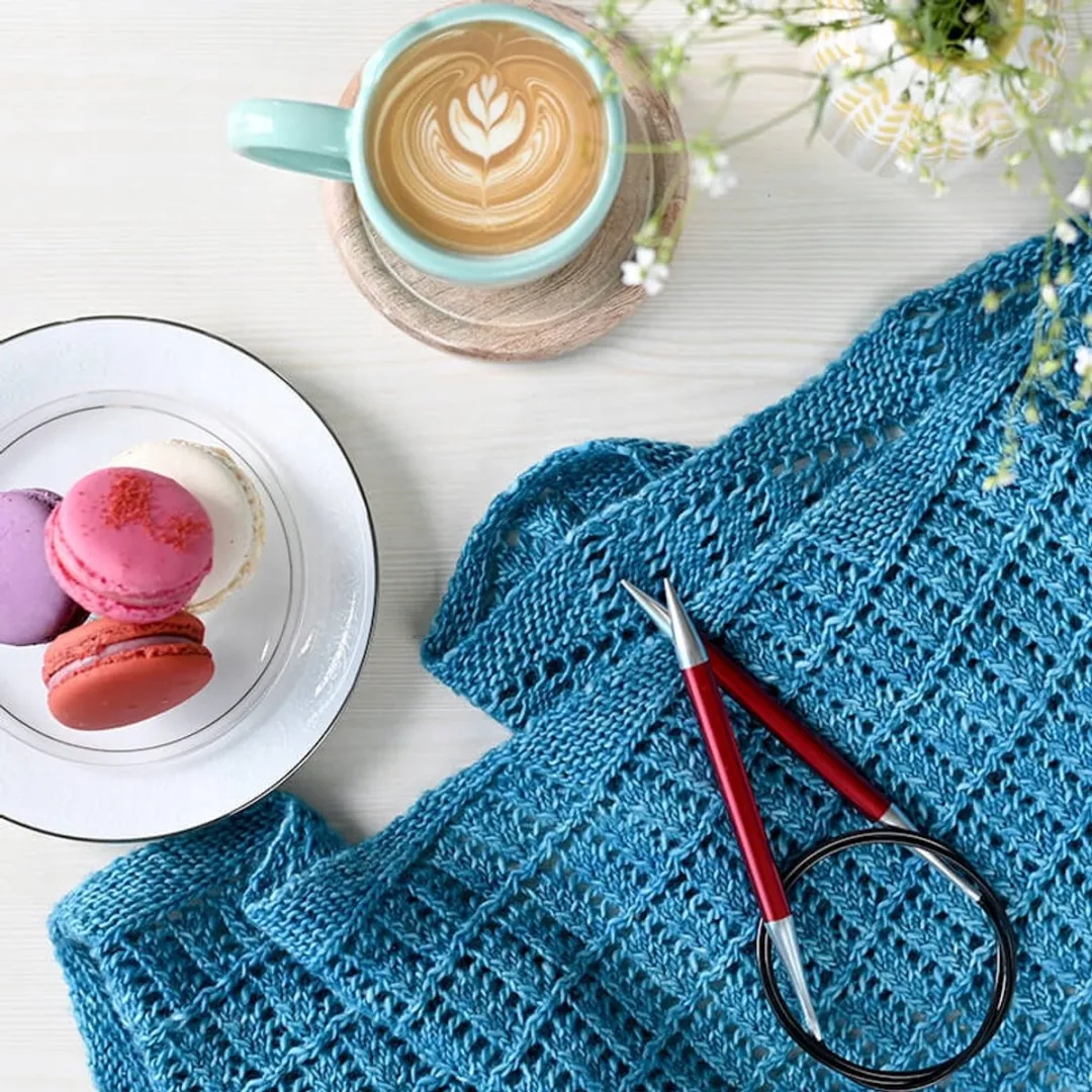 KnitPro Zing Metaaldraadbreinaalden 22,5cm 3,25mm - Blauw