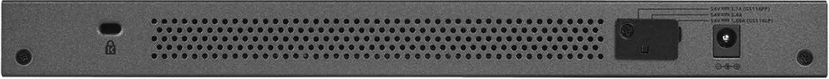 Netgear GS116PP Unmanaged PoE Switch 16 Poorten - 183W