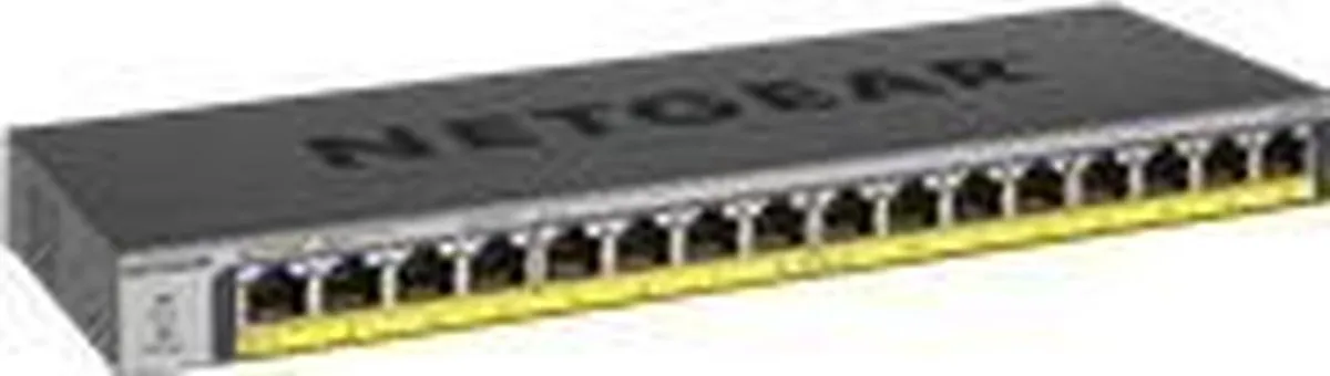 Netgear GS116PP Unmanaged PoE Switch 16 Poorten - 183W