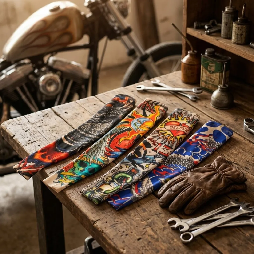NuveX Tattoo Mouwen Set - 8 Stuks Multicolor