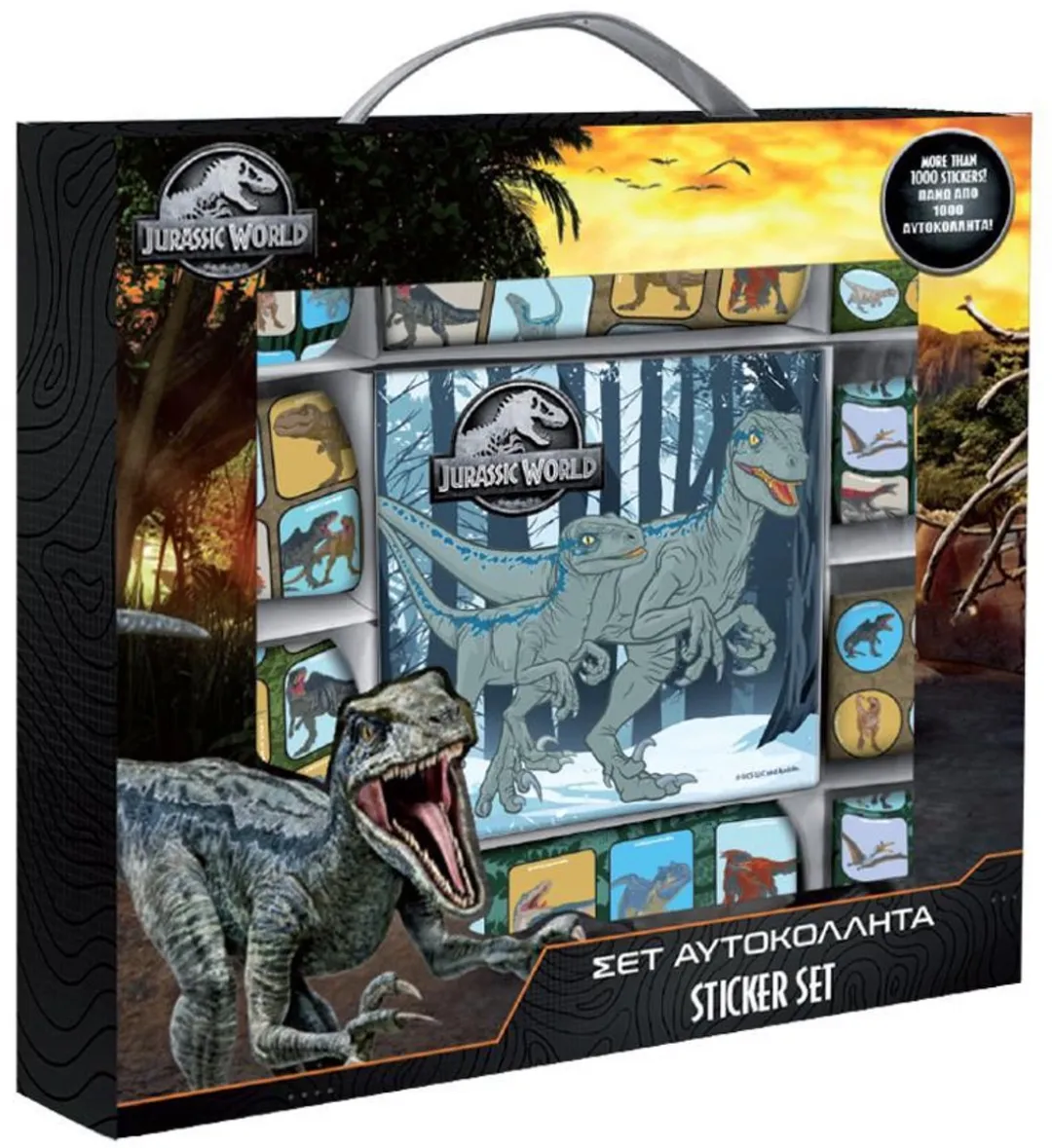 Jurassic World Stickers - 1000 Stuks - Meerkleurig