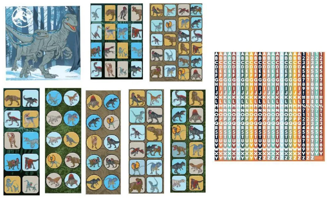 Jurassic World Stickers - 1000 Stuks - Meerkleurig