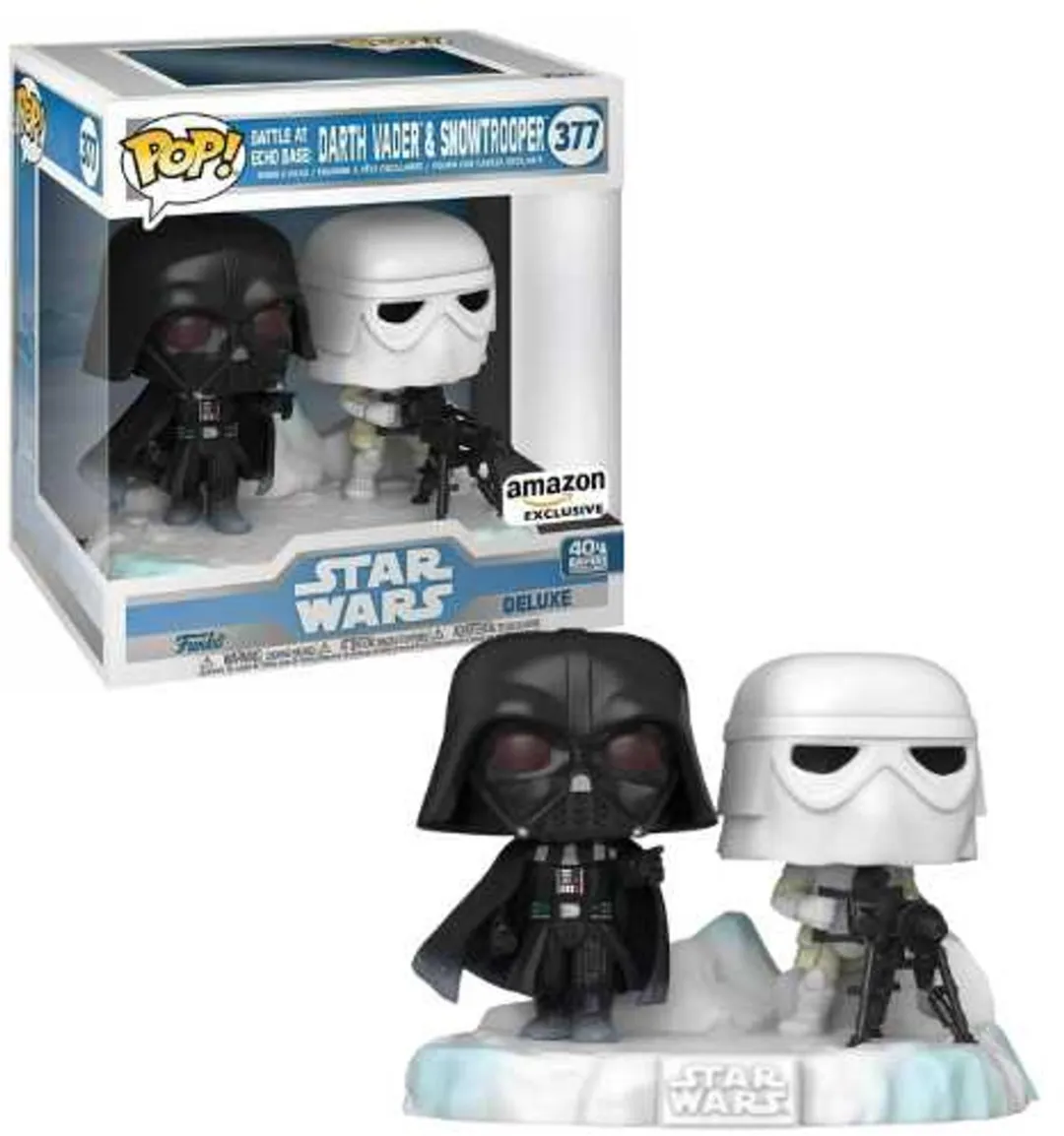 Funko Pop! Star Wars Battle At Echo Base Darth Vader & Snowtrooper #377
