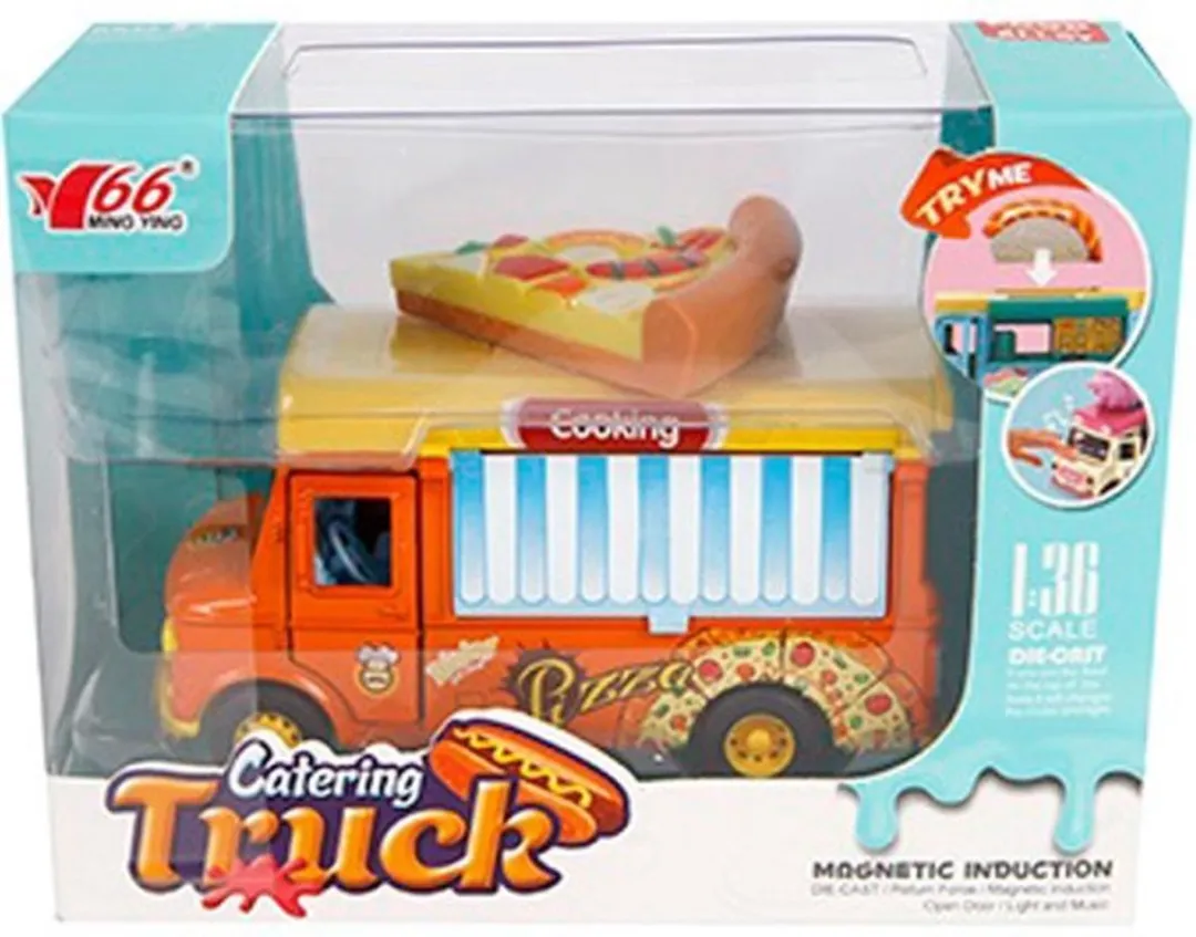 Toys Amsterdam Foodtruck Pizza Junior 11cm - Oranje/Geel