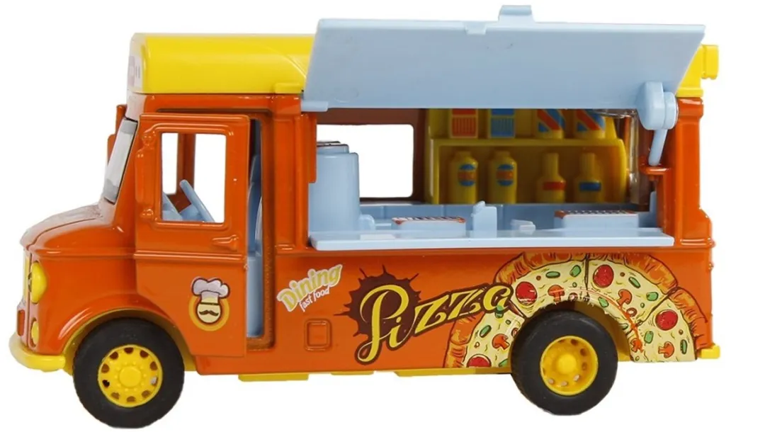 Toys Amsterdam Foodtruck Pizza Junior 11cm - Oranje/Geel