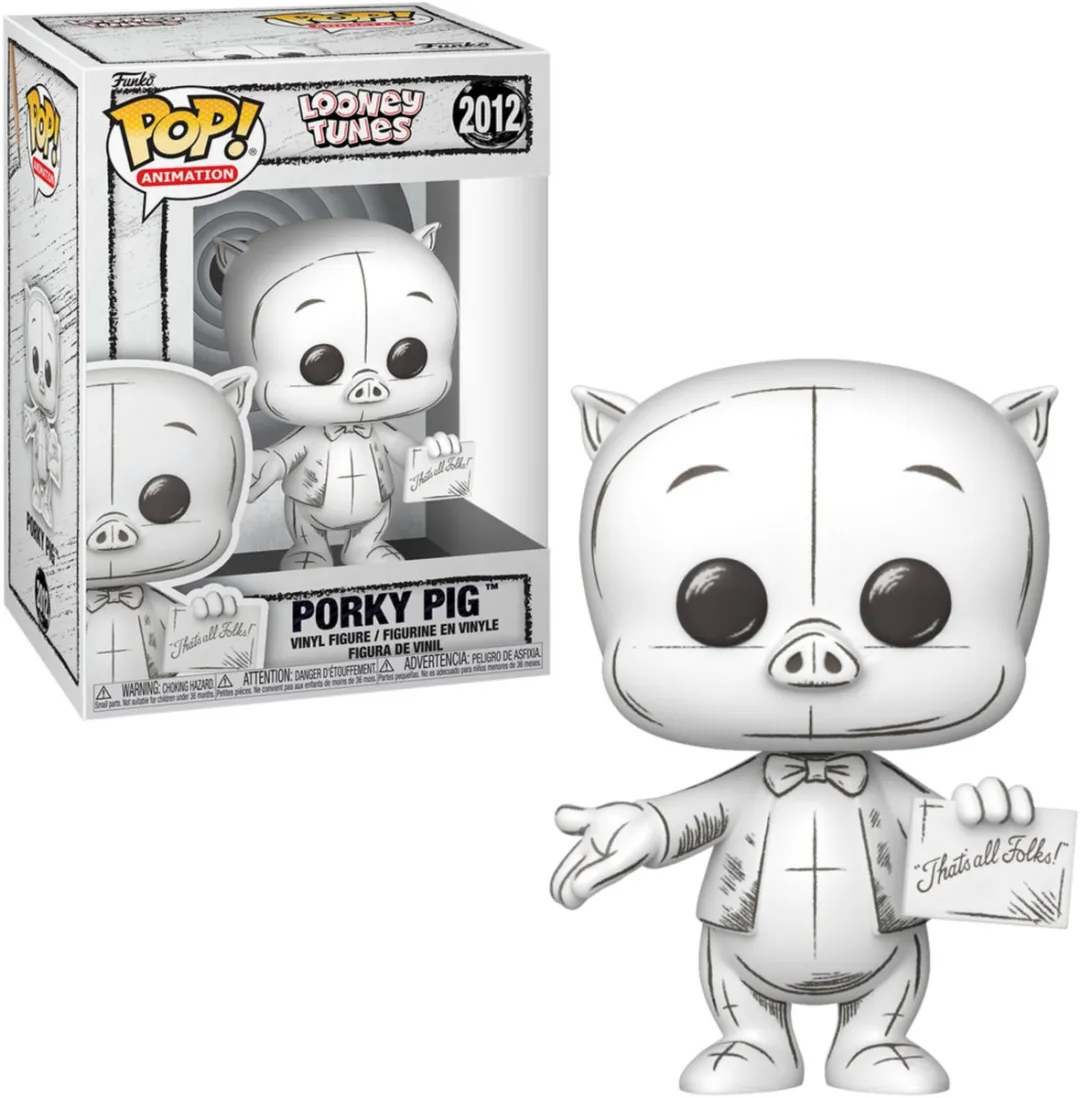 Funko POP! Looney Tunes Porky Pig Sketched Deco