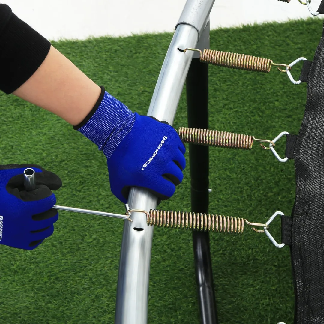 Songmics STB12BK Vervangende Springmat - 324cm - 72 Veren - Zwart