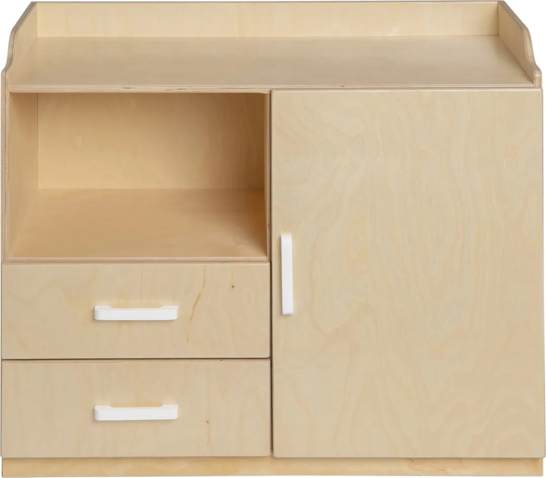 Van Dijk Toys Poppencommode Naturel/Wit 692NW