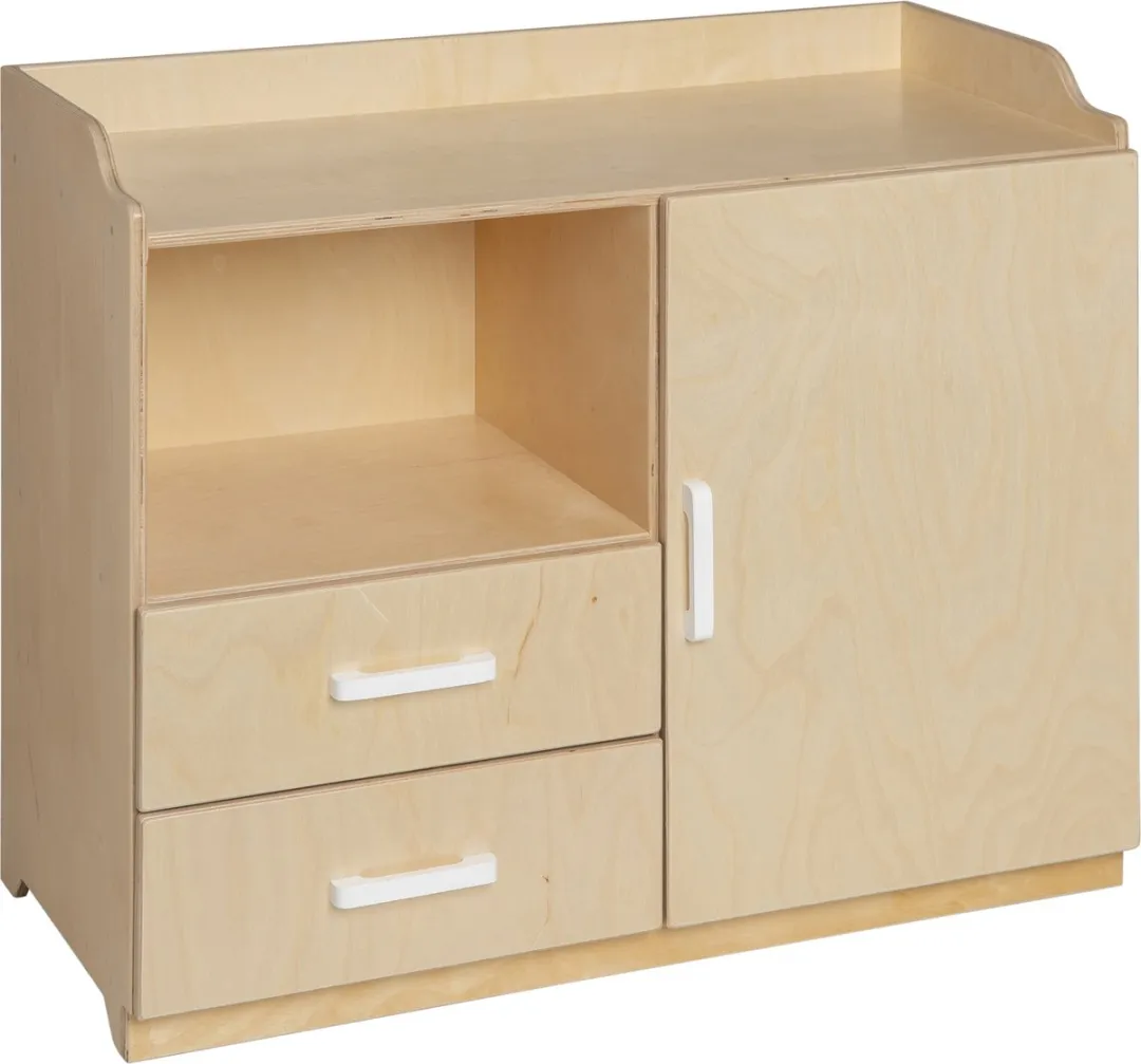 Van Dijk Toys Poppencommode Naturel/Wit 692NW