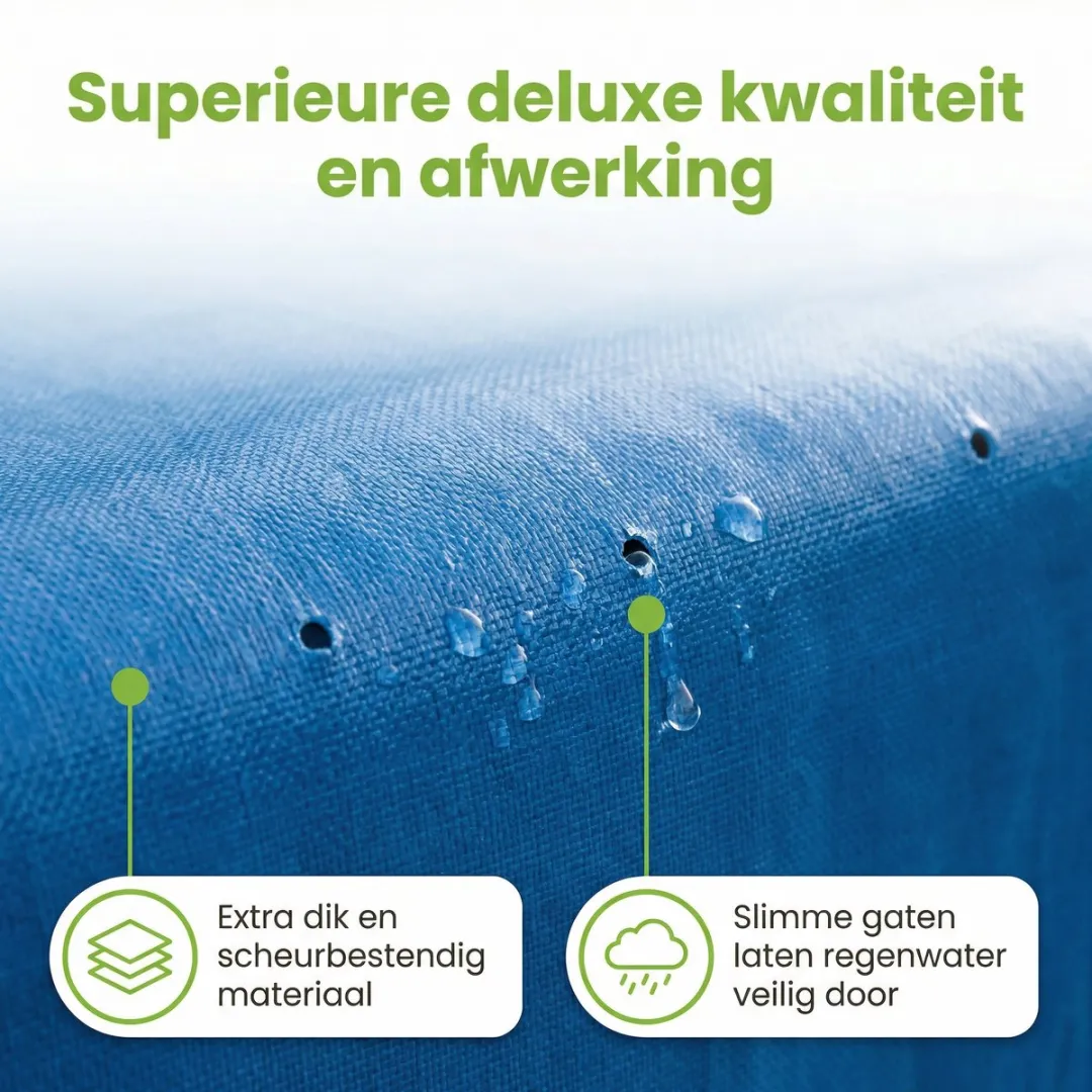 Intex Small Rectangular Zwembad Afdekzeil 400x200cm - Blauw