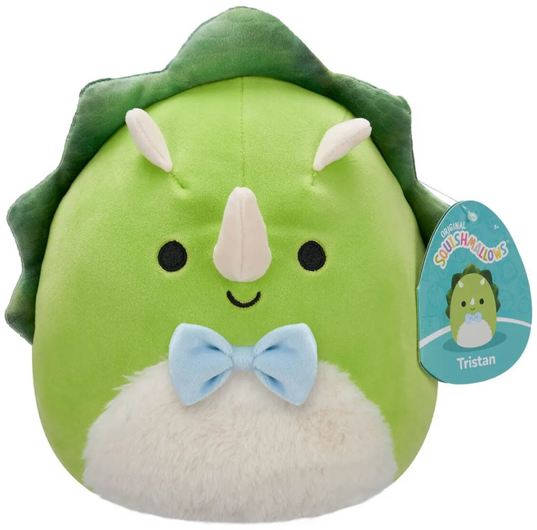 Squishmallows Tristan Triceratops Knuffel 19cm