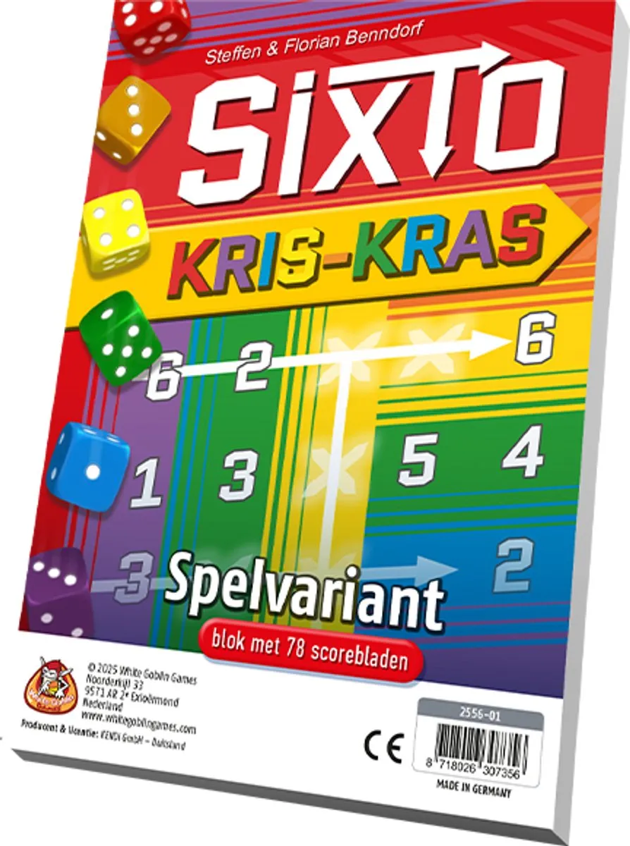 White Goblin Games Sixto: Kriskras Uitbreiding - 1-6 Spelers - MPN 8718026307356