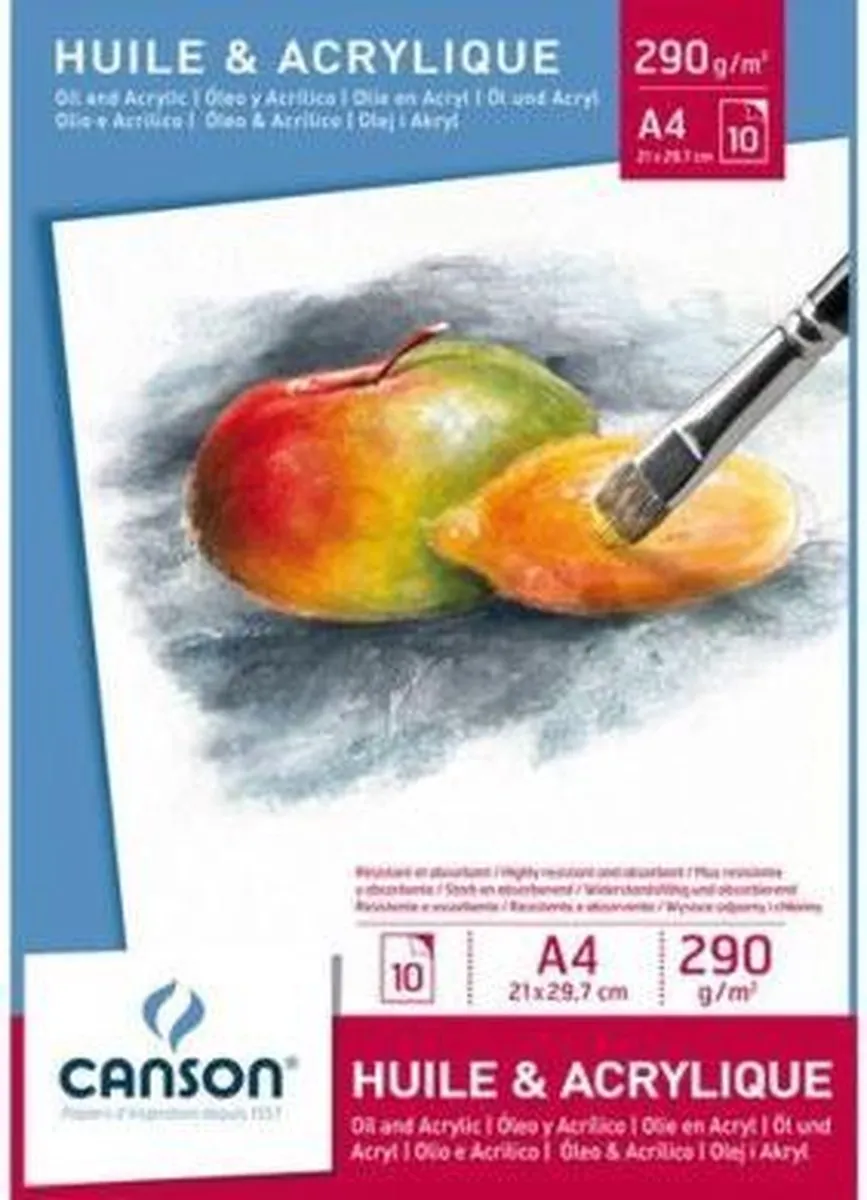 OLIE AQUARELBLOK CANSON A4 290GR 10VEL