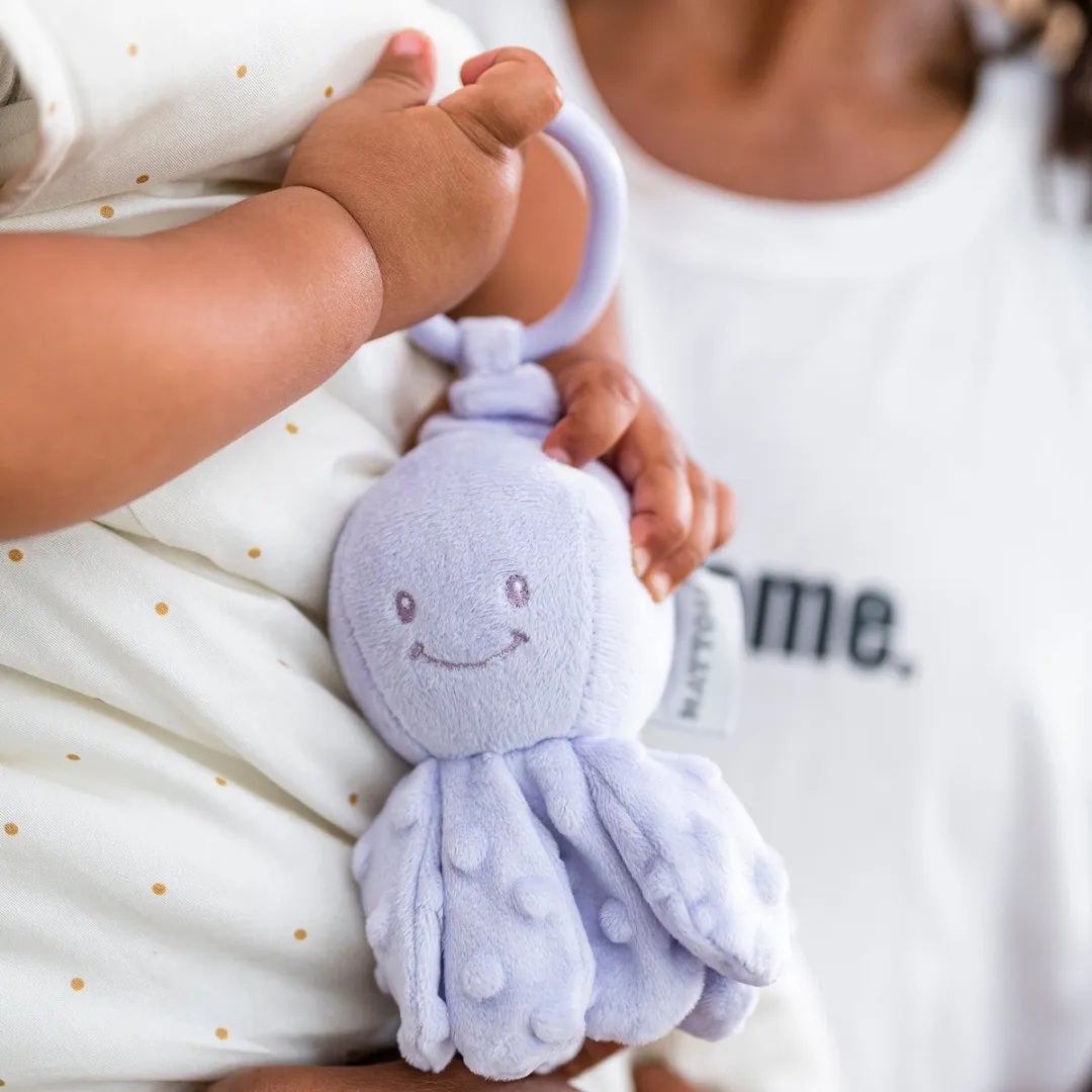 Nattou Trillende Knuffel Octopus Lapidou - Lila - 20 cm