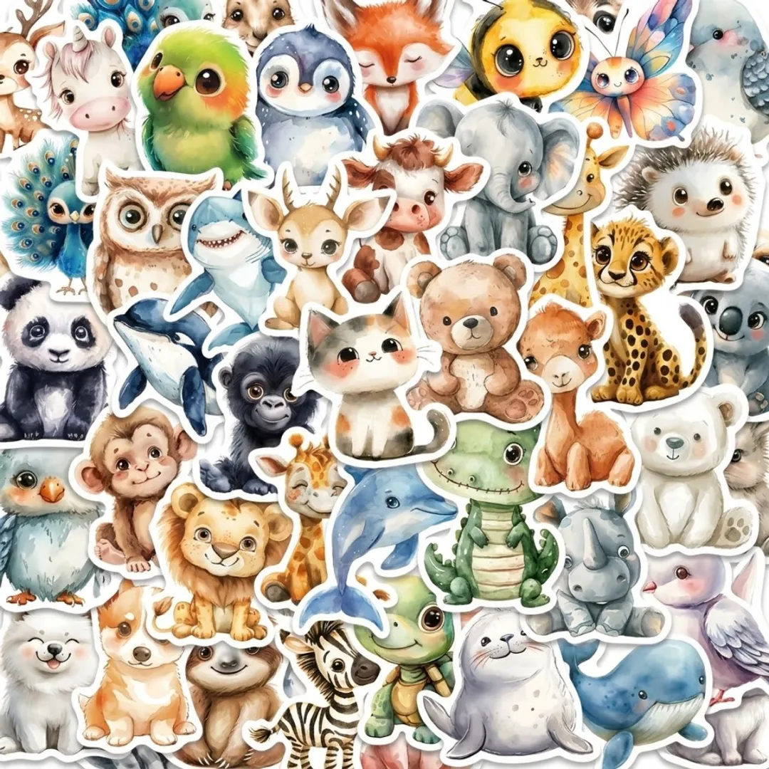 NUVEX Dieren Stickers Multikleur