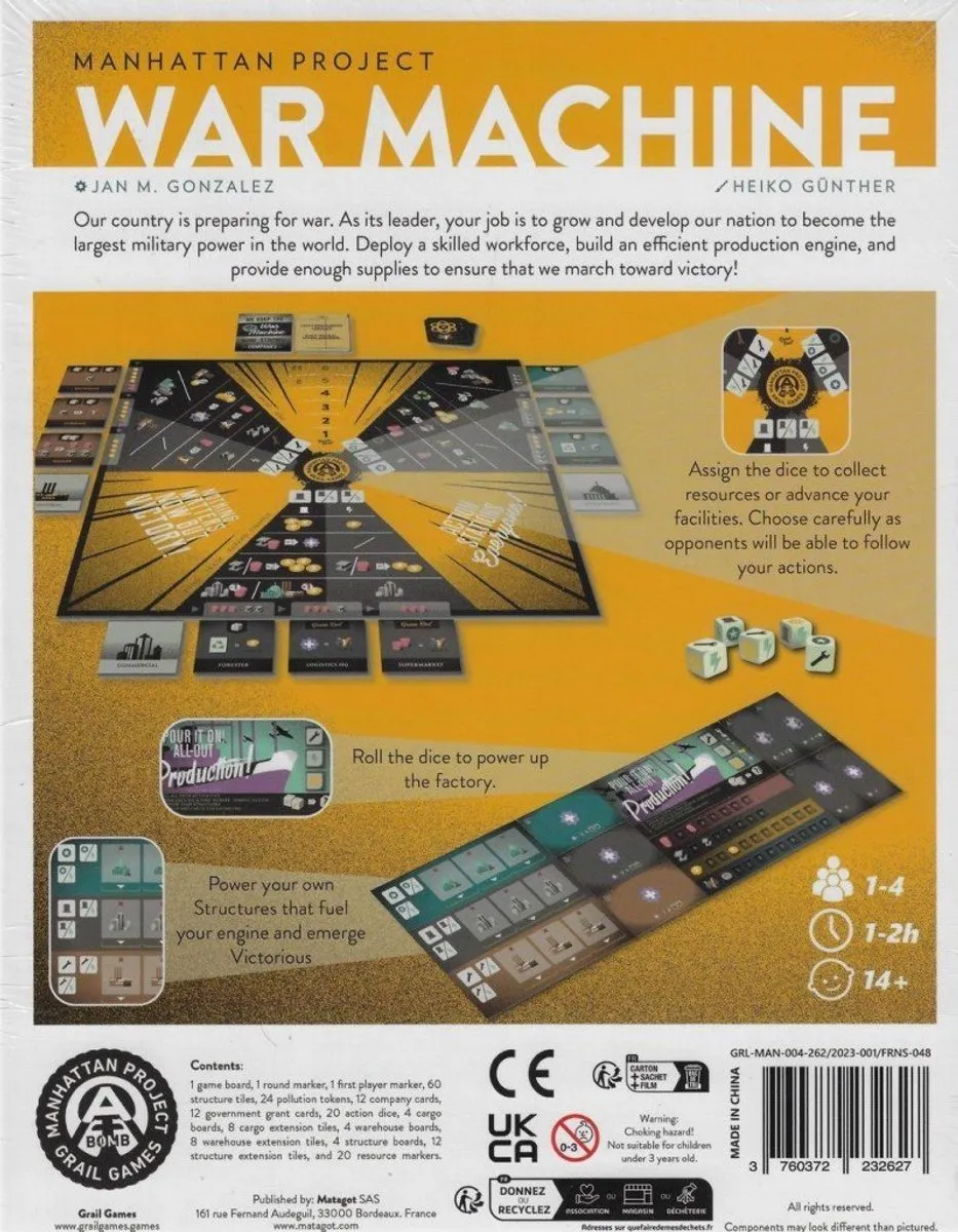 Asmodee Manhattan Project War Machine Bordspel - GRL-MAN004262