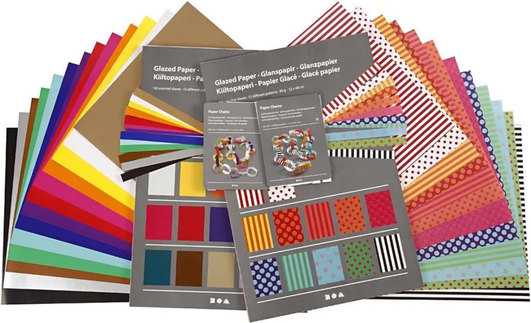 Creativ Company Glanspapier Diverse Kleuren 32x40cm - 80 grams - afbeelding 3 van 3