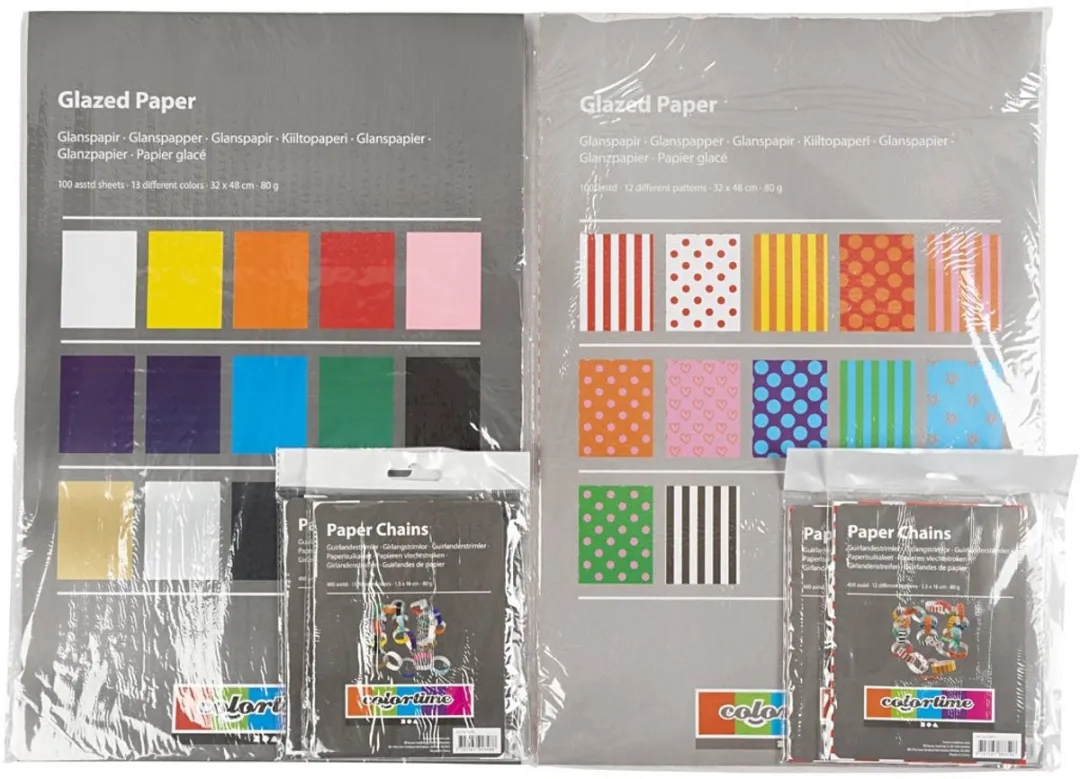 Creativ Company Glanspapier Diverse Kleuren 32x40cm - 80 grams - afbeelding 2 van 3
