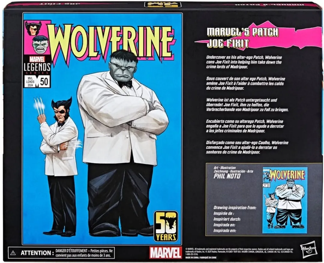 Marvel Legends Wolverine 50th Anniversary Patch & Joe Fixit - 2-Pack