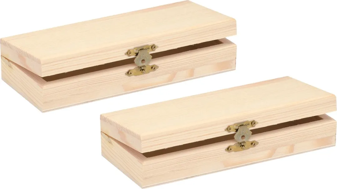 Glorex Hobby Houten Opbergkistje 17x7x3cm