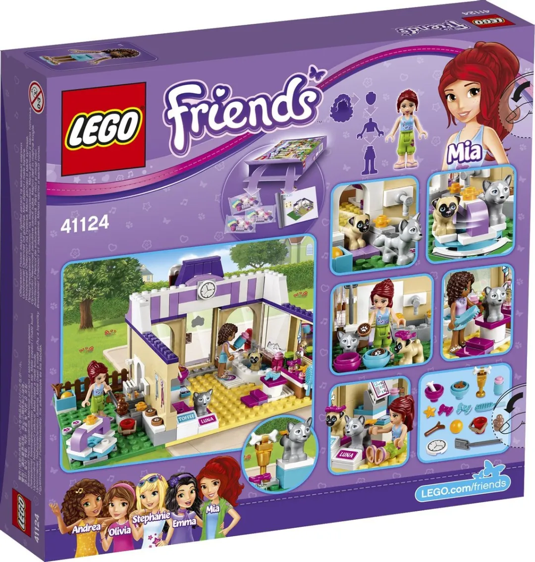 LEGO Heartlake Puppy Dagverblijf - 286 Stukken - Paars