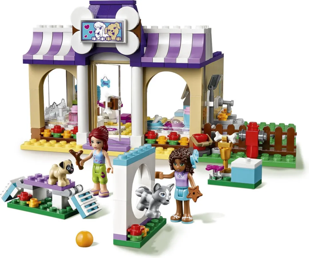 LEGO Heartlake Puppy Dagverblijf - 286 Stukken - Paars