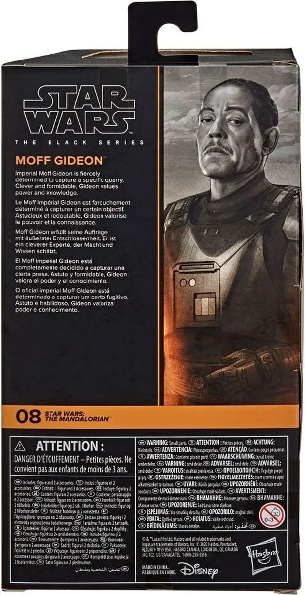 Star Wars Black Series Moff Gideon F13045X0 Speelfiguur - Zwart/Rood